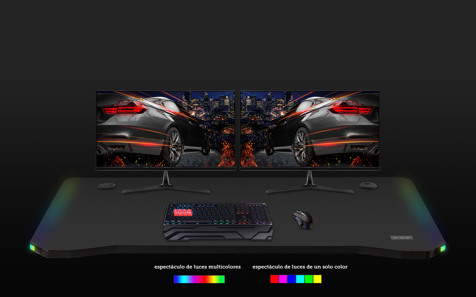 E-WIN RGB Gaming Desk